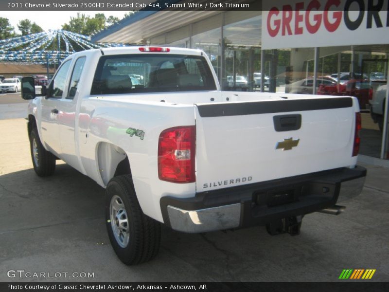 Summit White / Dark Titanium 2011 Chevrolet Silverado 2500HD Extended Cab 4x4
