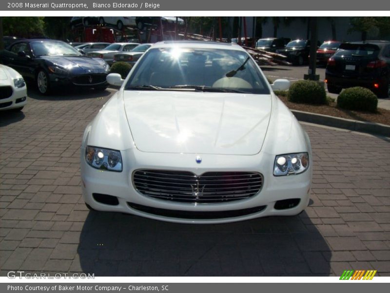 Bianco Eldorado / Beige 2008 Maserati Quattroporte