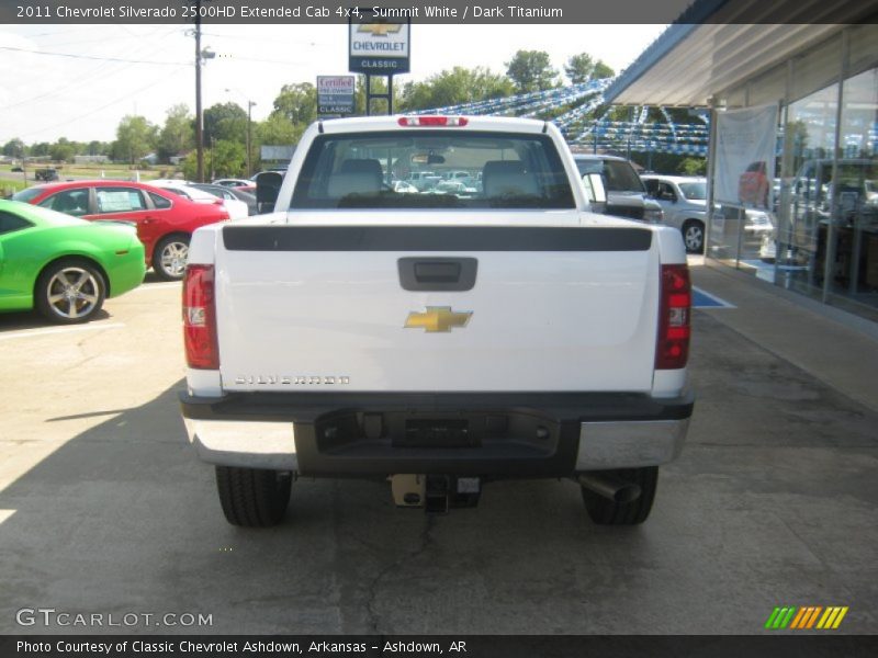 Summit White / Dark Titanium 2011 Chevrolet Silverado 2500HD Extended Cab 4x4