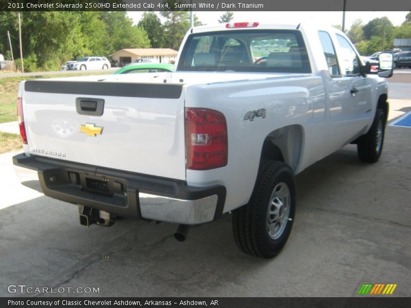 Summit White / Dark Titanium 2011 Chevrolet Silverado 2500HD Extended Cab 4x4