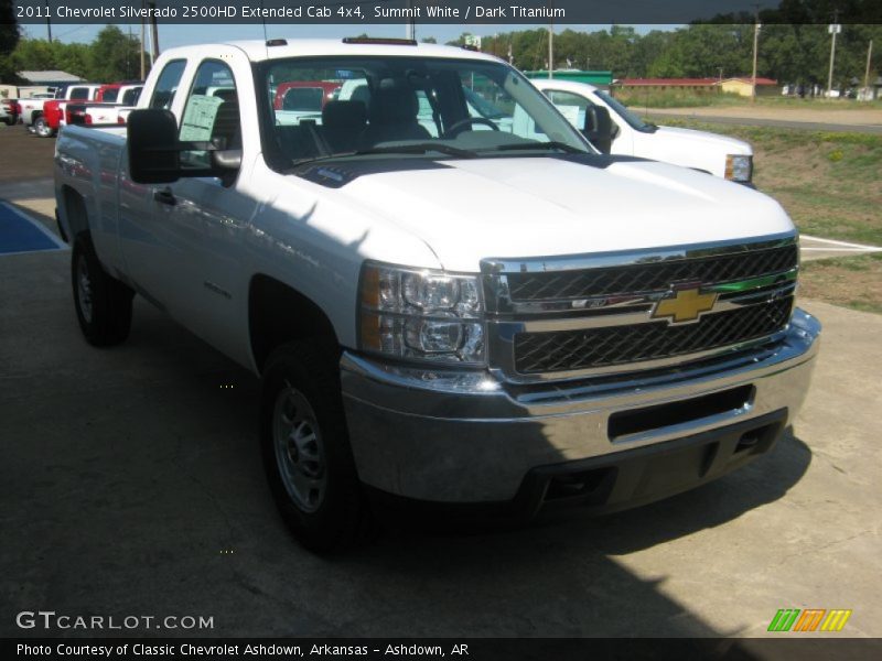 Summit White / Dark Titanium 2011 Chevrolet Silverado 2500HD Extended Cab 4x4
