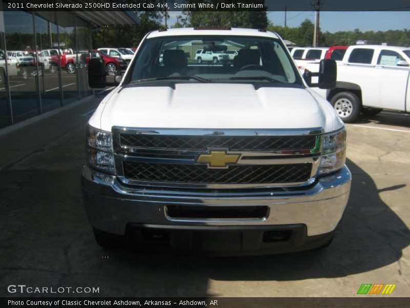 Summit White / Dark Titanium 2011 Chevrolet Silverado 2500HD Extended Cab 4x4