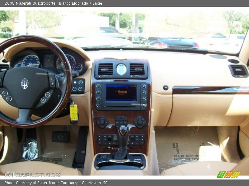 Bianco Eldorado / Beige 2008 Maserati Quattroporte