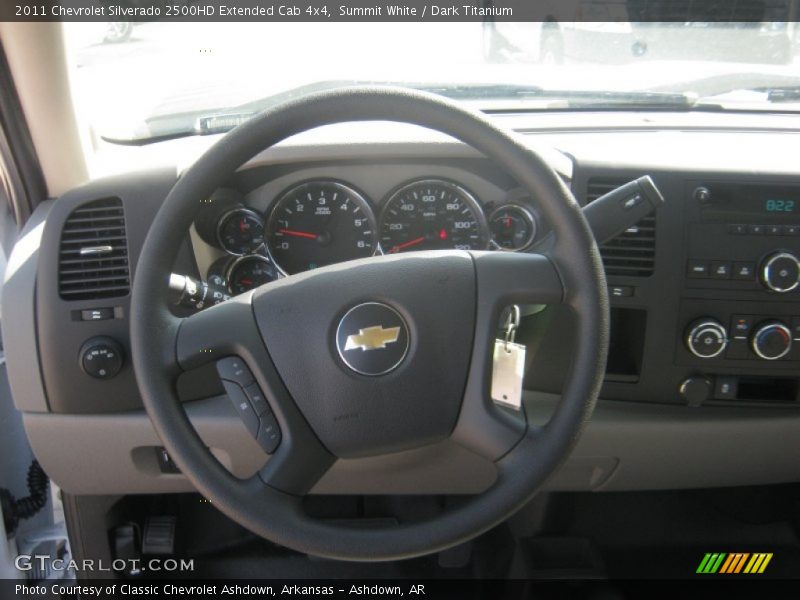 Summit White / Dark Titanium 2011 Chevrolet Silverado 2500HD Extended Cab 4x4