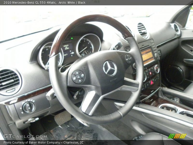 Arctic White / Black 2010 Mercedes-Benz GL 550 4Matic