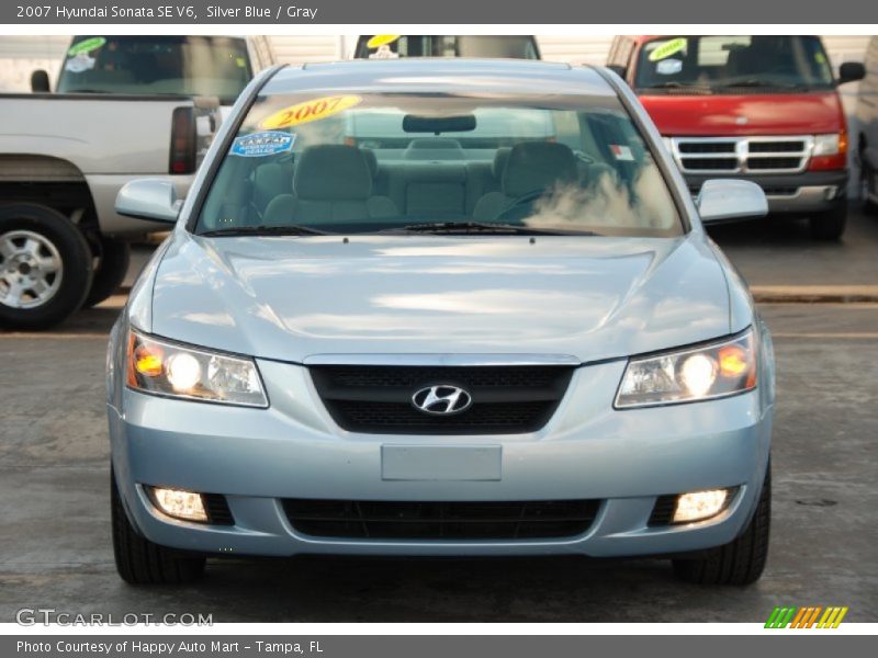 Silver Blue / Gray 2007 Hyundai Sonata SE V6