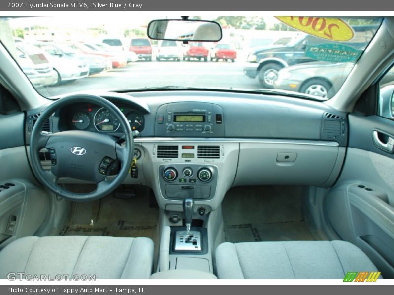 Silver Blue / Gray 2007 Hyundai Sonata SE V6