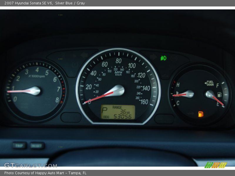 Silver Blue / Gray 2007 Hyundai Sonata SE V6