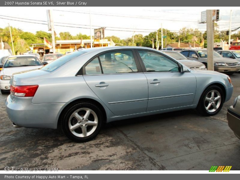 Silver Blue / Gray 2007 Hyundai Sonata SE V6