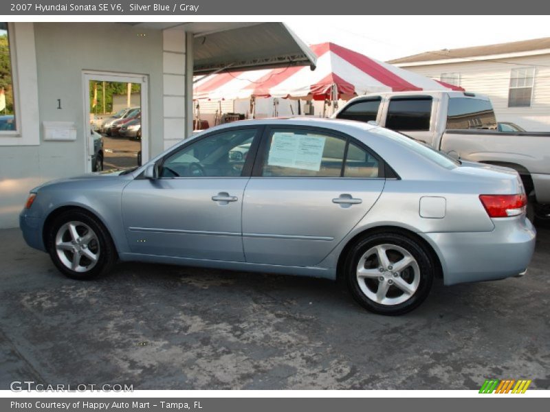 Silver Blue / Gray 2007 Hyundai Sonata SE V6