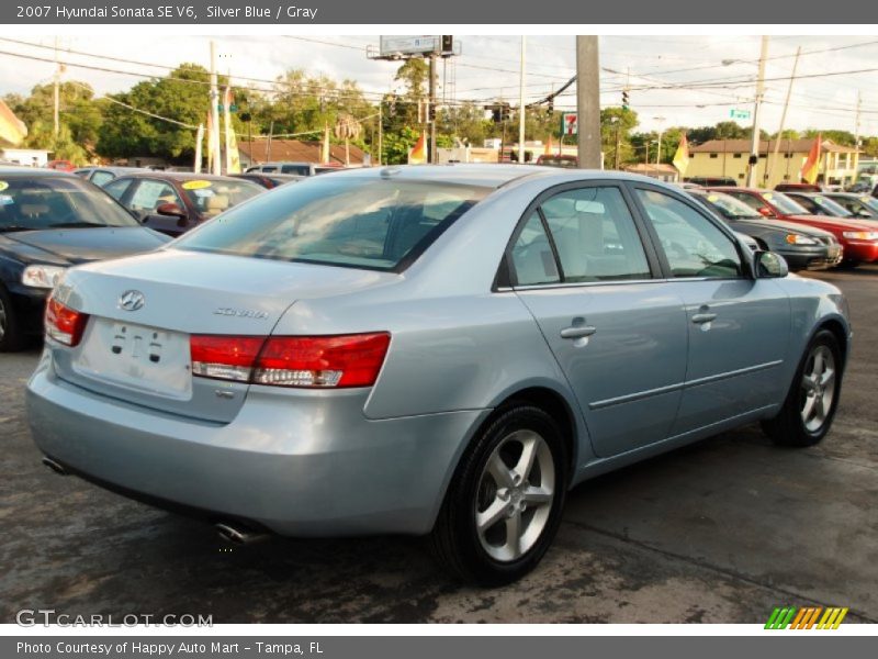 Silver Blue / Gray 2007 Hyundai Sonata SE V6