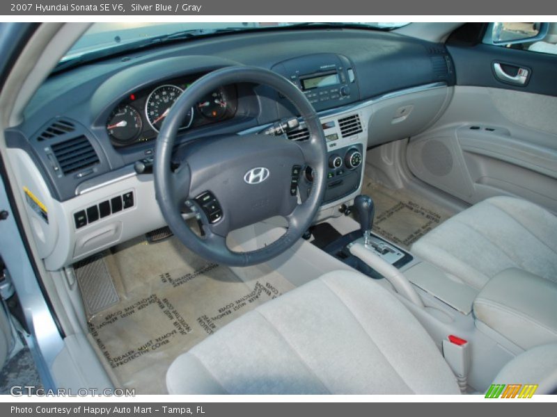 Silver Blue / Gray 2007 Hyundai Sonata SE V6