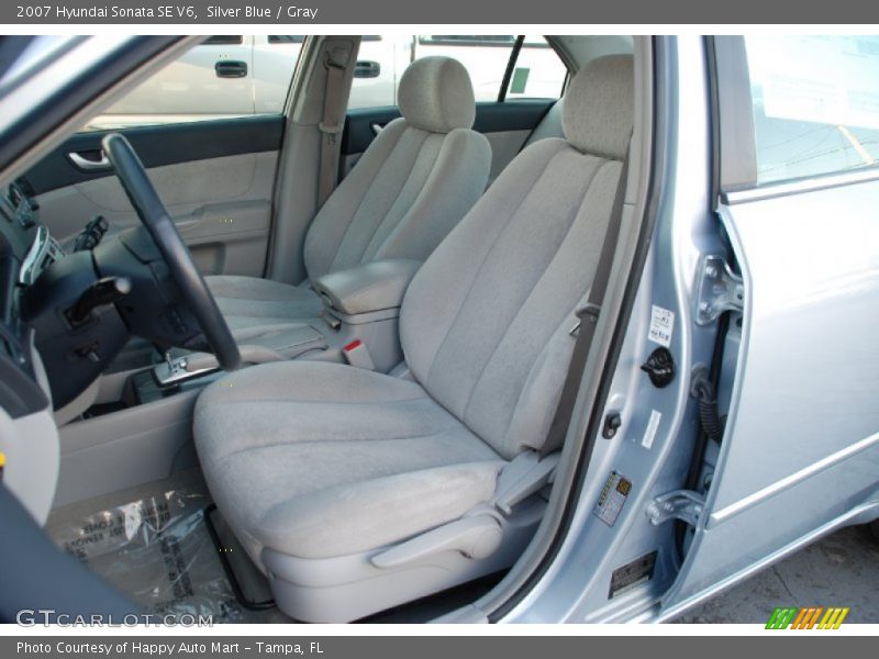 Silver Blue / Gray 2007 Hyundai Sonata SE V6