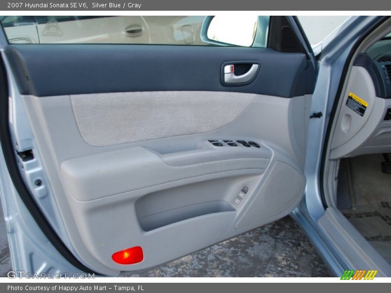 Silver Blue / Gray 2007 Hyundai Sonata SE V6