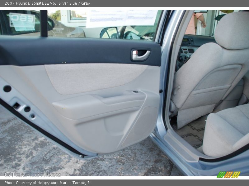 Silver Blue / Gray 2007 Hyundai Sonata SE V6