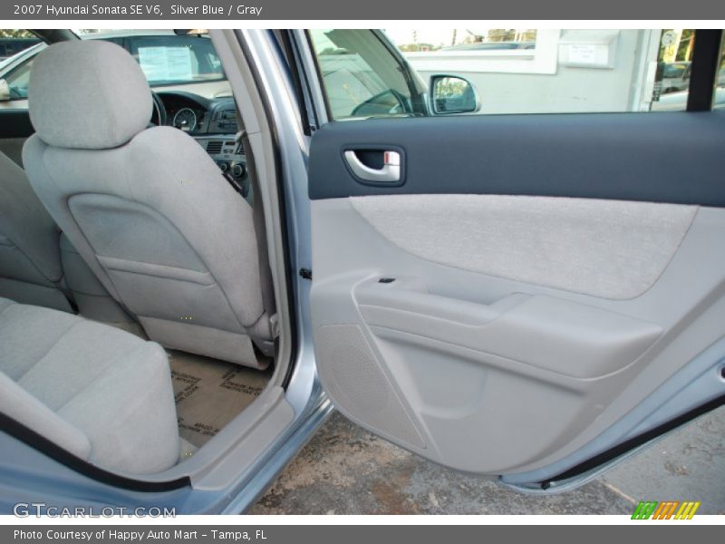 Silver Blue / Gray 2007 Hyundai Sonata SE V6