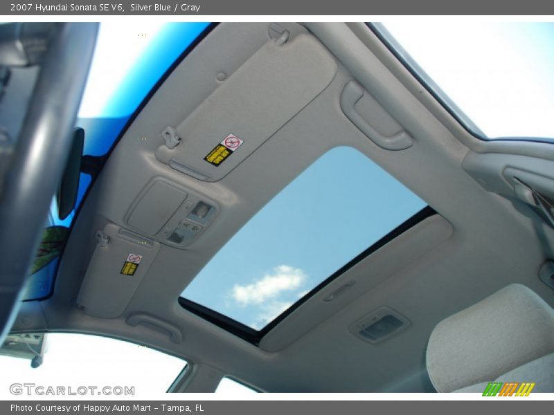 Silver Blue / Gray 2007 Hyundai Sonata SE V6