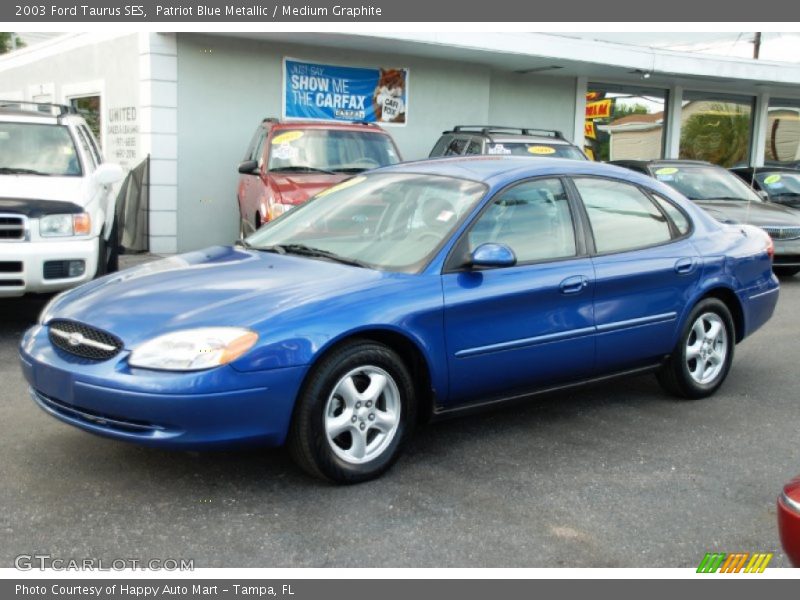 Patriot Blue Metallic / Medium Graphite 2003 Ford Taurus SES