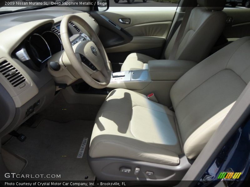 Deep Sapphire Metallic / Beige 2009 Nissan Murano SL