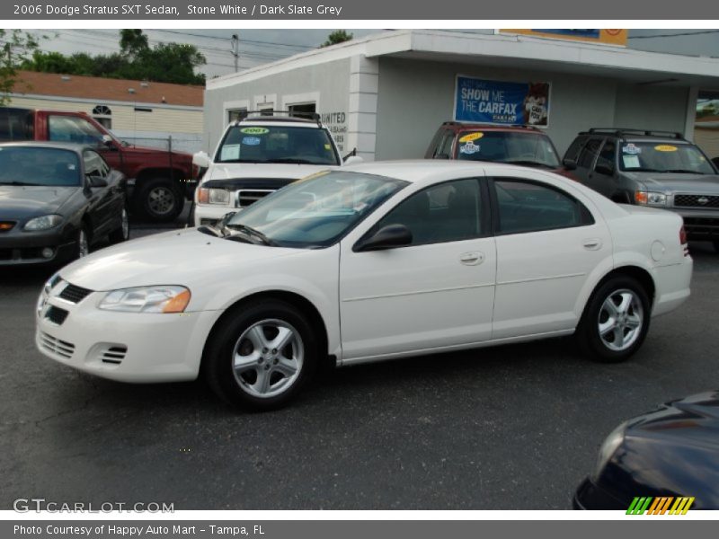 Stone White / Dark Slate Grey 2006 Dodge Stratus SXT Sedan