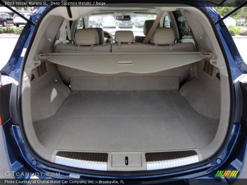 Deep Sapphire Metallic / Beige 2009 Nissan Murano SL