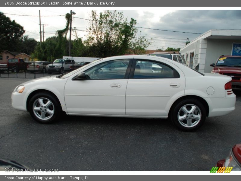 Stone White / Dark Slate Grey 2006 Dodge Stratus SXT Sedan