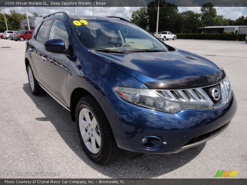 Deep Sapphire Metallic / Beige 2009 Nissan Murano SL