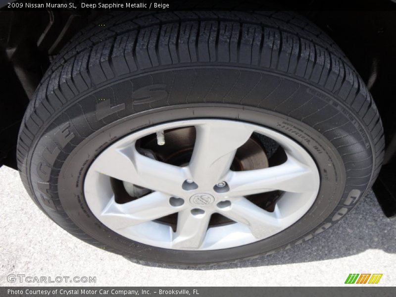 Deep Sapphire Metallic / Beige 2009 Nissan Murano SL