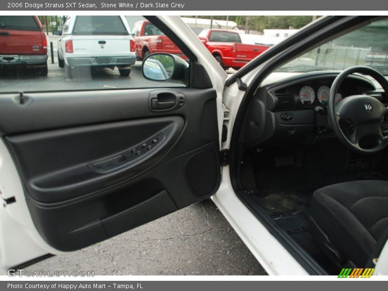 Stone White / Dark Slate Grey 2006 Dodge Stratus SXT Sedan