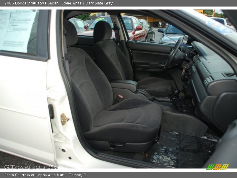 Stone White / Dark Slate Grey 2006 Dodge Stratus SXT Sedan