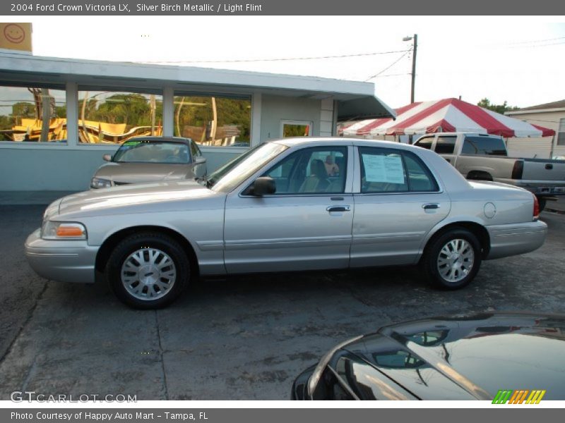 Silver Birch Metallic / Light Flint 2004 Ford Crown Victoria LX