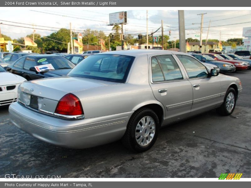 Silver Birch Metallic / Light Flint 2004 Ford Crown Victoria LX