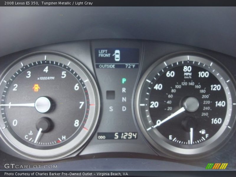 Tungsten Metallic / Light Gray 2008 Lexus ES 350