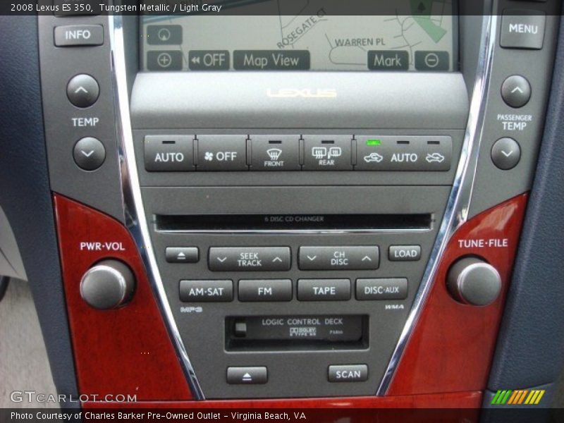 Tungsten Metallic / Light Gray 2008 Lexus ES 350