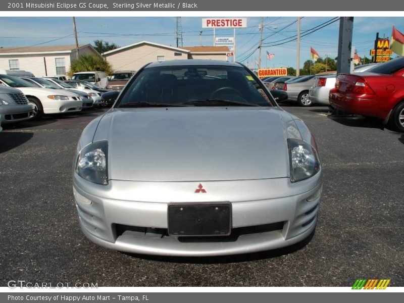 Sterling Silver Metallic / Black 2001 Mitsubishi Eclipse GS Coupe