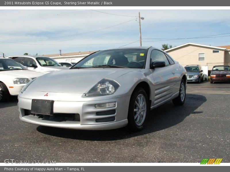 Sterling Silver Metallic / Black 2001 Mitsubishi Eclipse GS Coupe