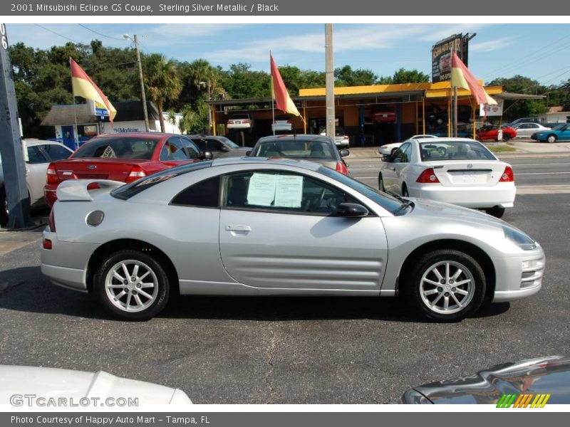 Sterling Silver Metallic / Black 2001 Mitsubishi Eclipse GS Coupe