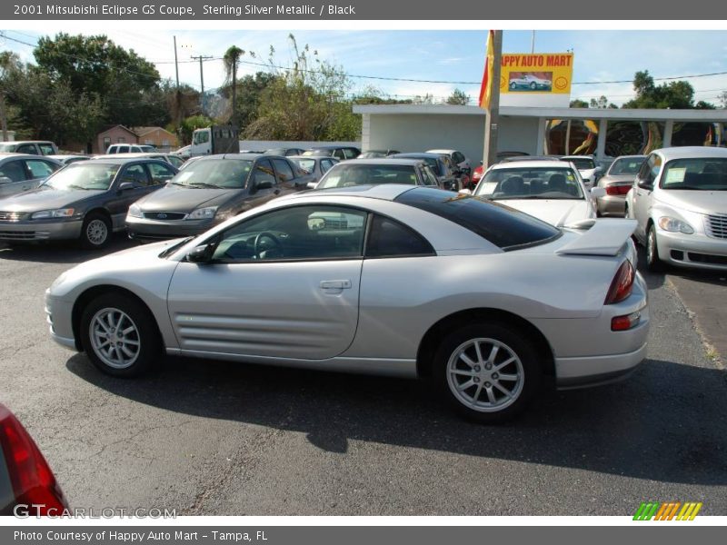 Sterling Silver Metallic / Black 2001 Mitsubishi Eclipse GS Coupe
