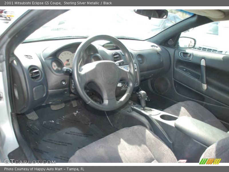 Sterling Silver Metallic / Black 2001 Mitsubishi Eclipse GS Coupe