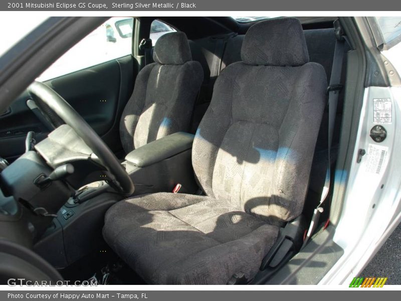 Sterling Silver Metallic / Black 2001 Mitsubishi Eclipse GS Coupe