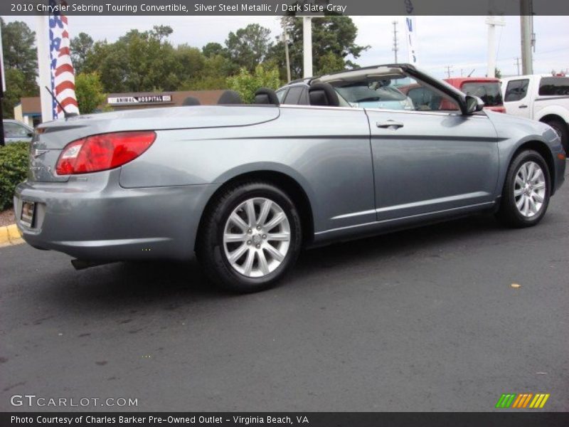 Silver Steel Metallic / Dark Slate Gray 2010 Chrysler Sebring Touring Convertible
