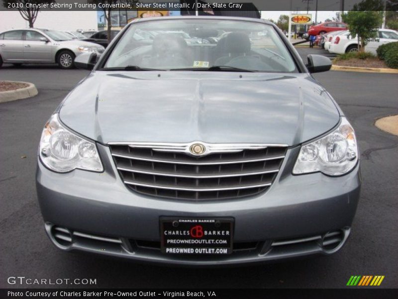 Silver Steel Metallic / Dark Slate Gray 2010 Chrysler Sebring Touring Convertible