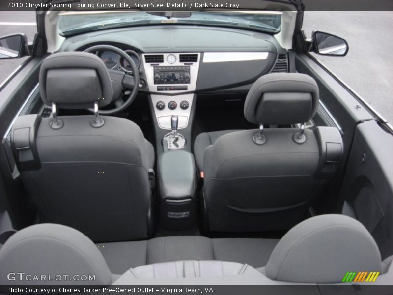 Silver Steel Metallic / Dark Slate Gray 2010 Chrysler Sebring Touring Convertible