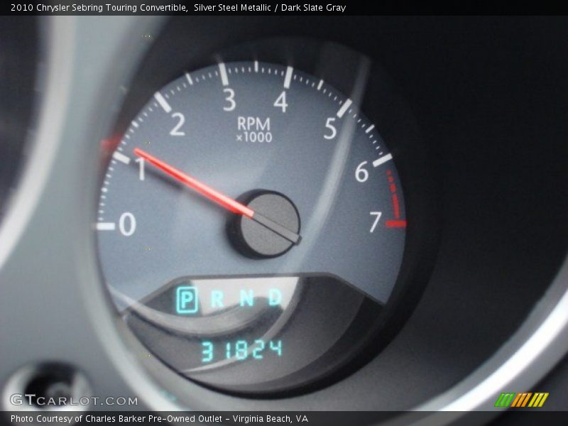 Silver Steel Metallic / Dark Slate Gray 2010 Chrysler Sebring Touring Convertible