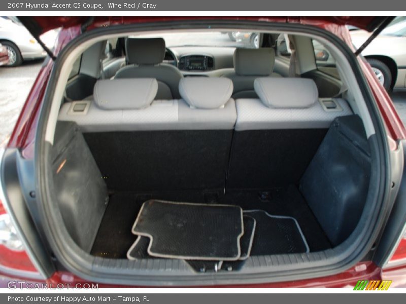 Wine Red / Gray 2007 Hyundai Accent GS Coupe