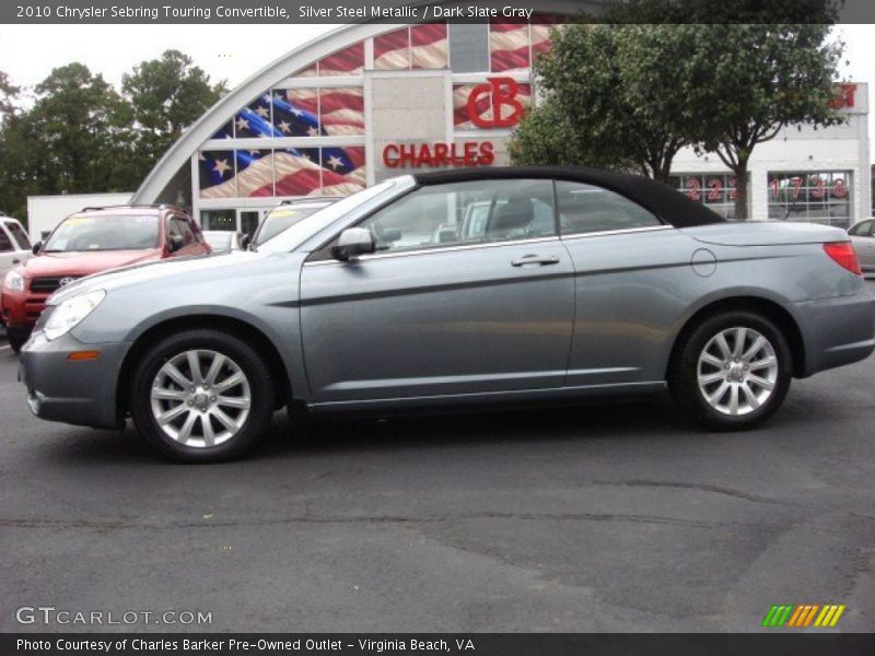 Silver Steel Metallic / Dark Slate Gray 2010 Chrysler Sebring Touring Convertible
