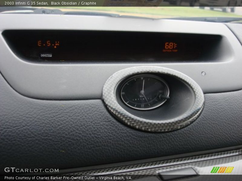 Black Obsidian / Graphite 2003 Infiniti G 35 Sedan