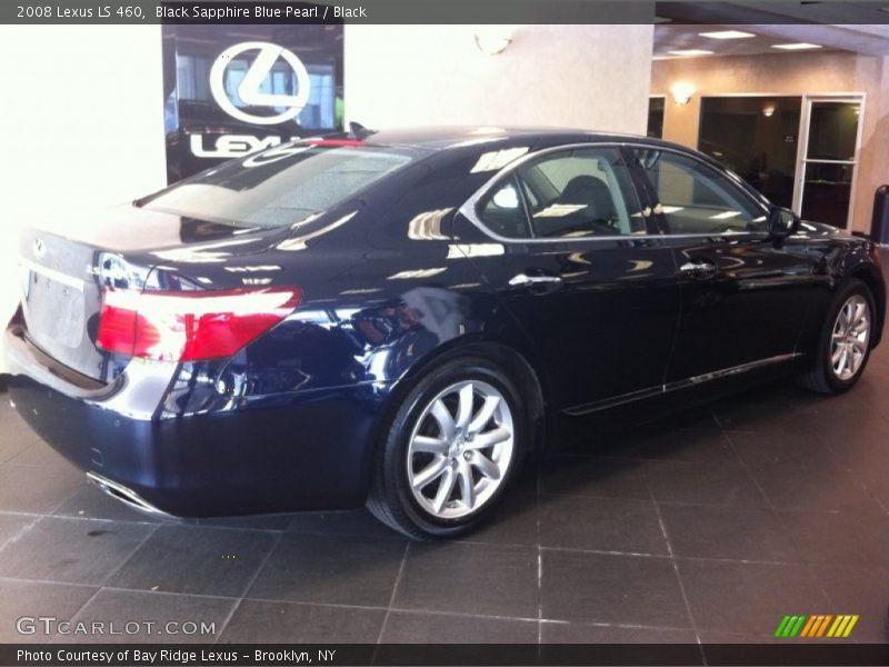 Black Sapphire Blue Pearl / Black 2008 Lexus LS 460