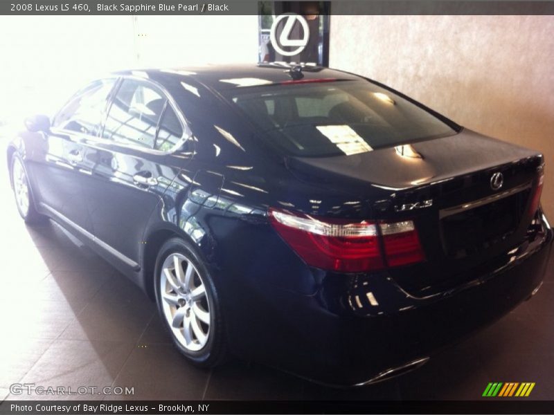 Black Sapphire Blue Pearl / Black 2008 Lexus LS 460