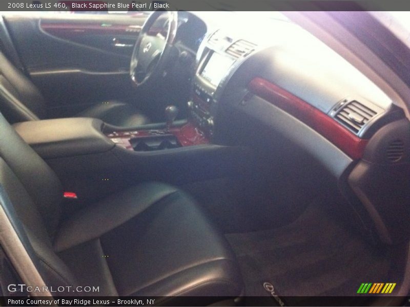 Black Sapphire Blue Pearl / Black 2008 Lexus LS 460